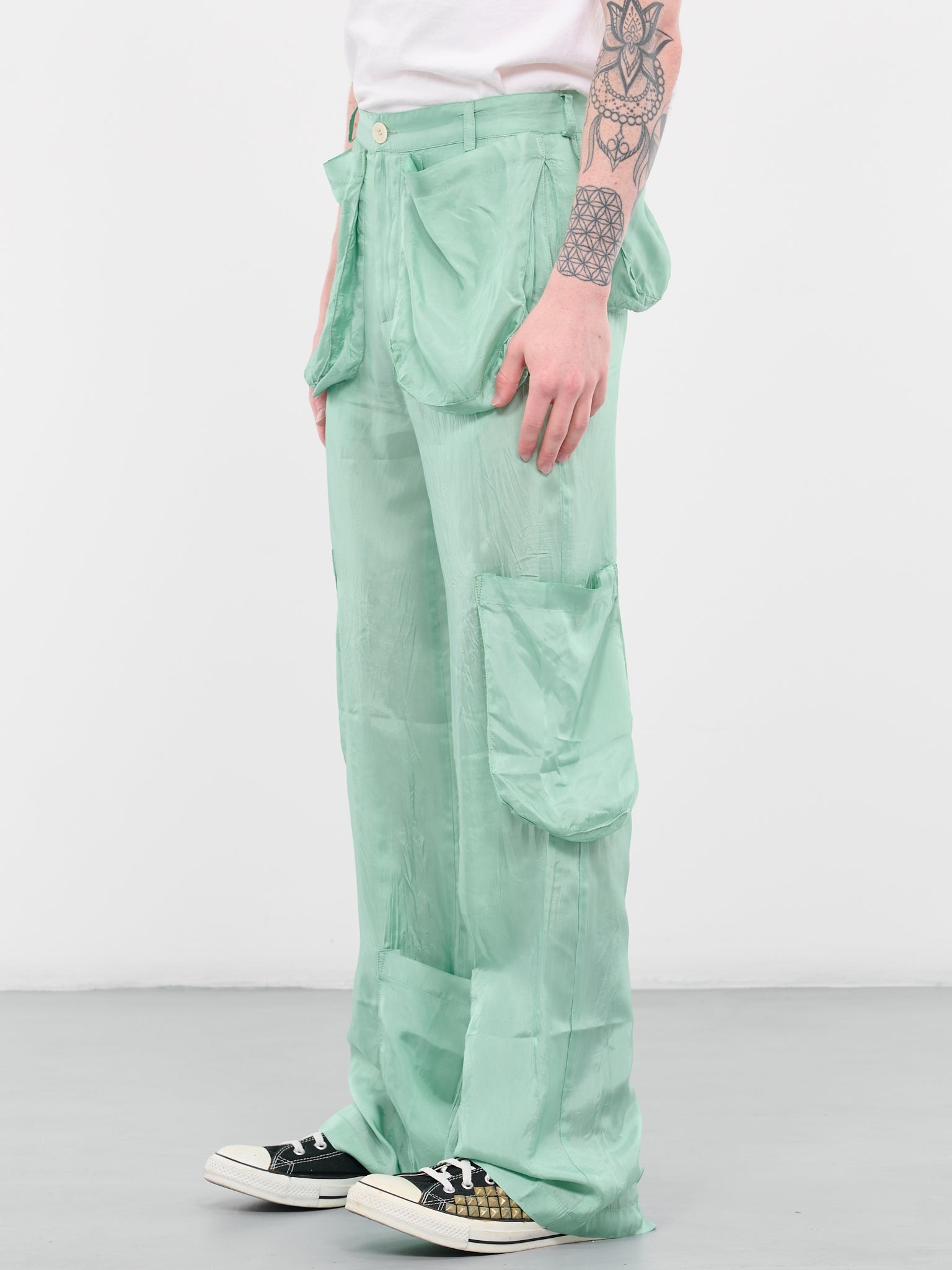 3D Satin Trousers - 2