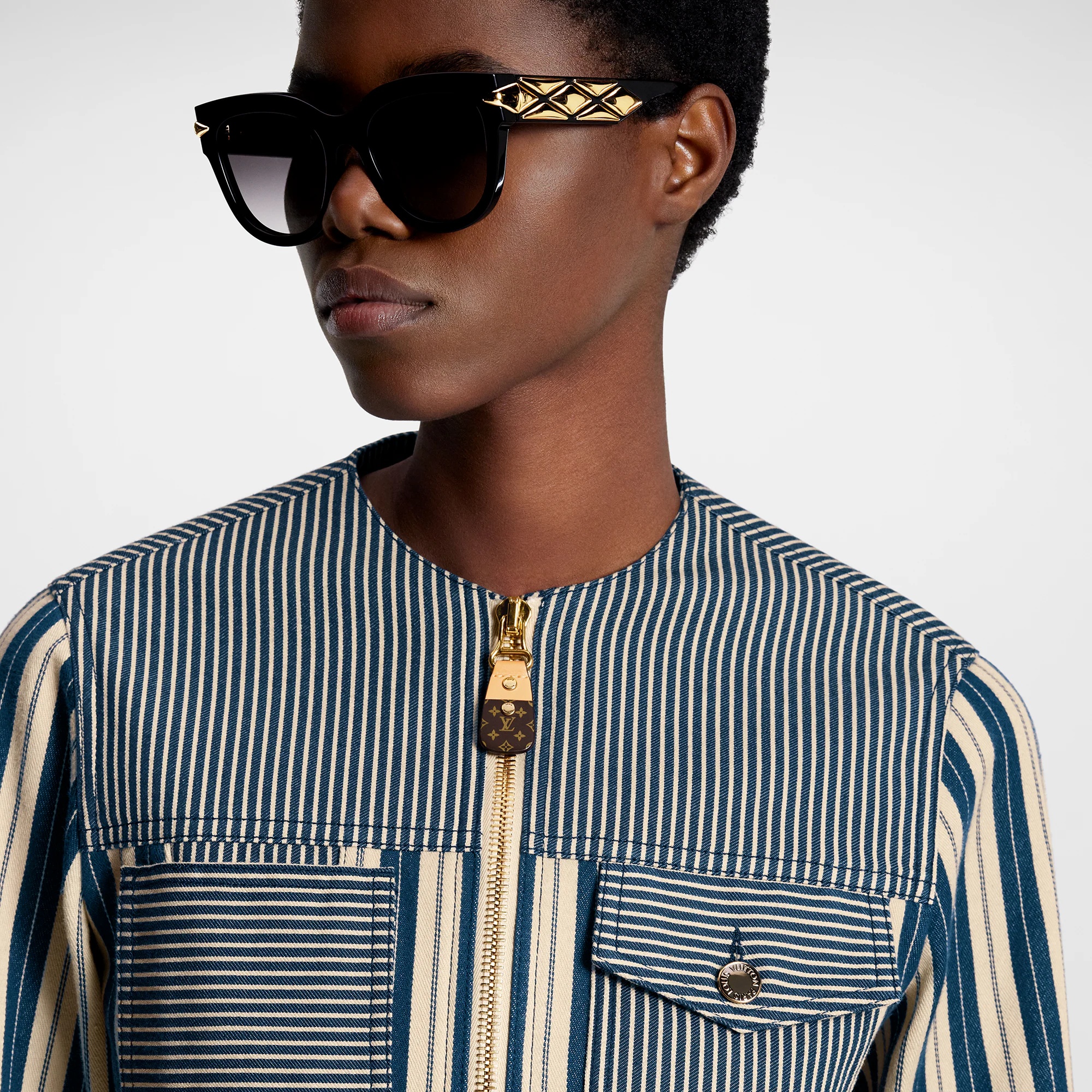 Mixed Stripes Utility Jacket - 2