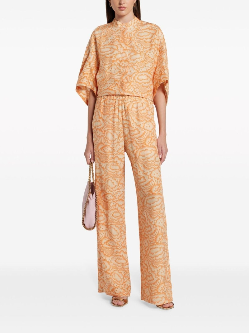 Stella McCartney silk wide-leg trousers outlook