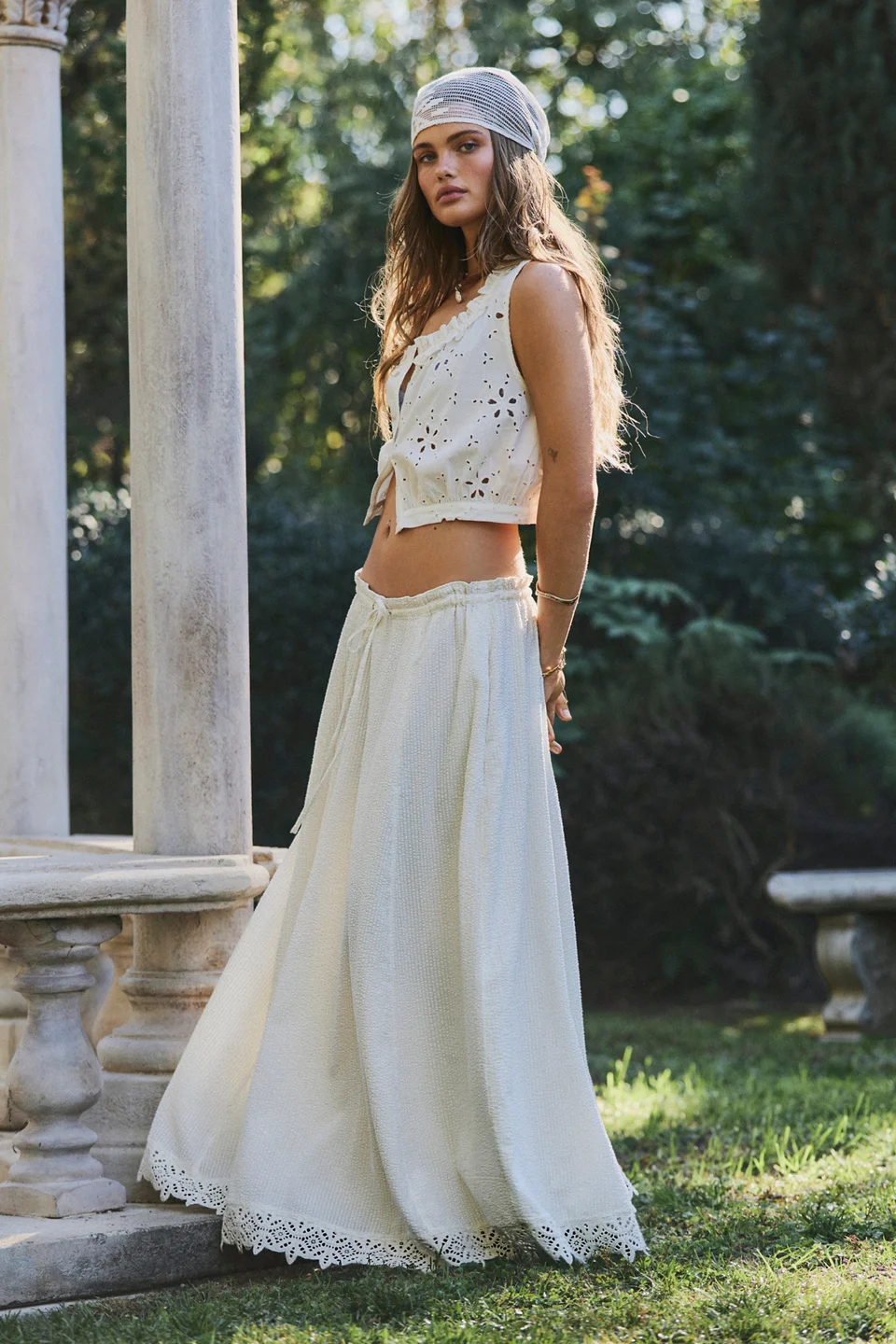 Madelyn Cotton Maxi Skirt Set - 1