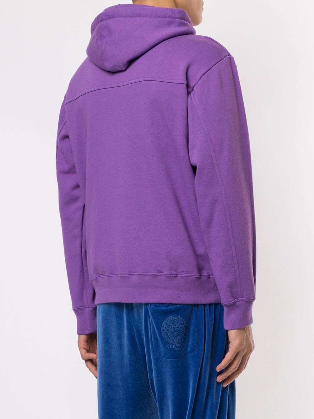 text stripe hooded sweatshirt - 4