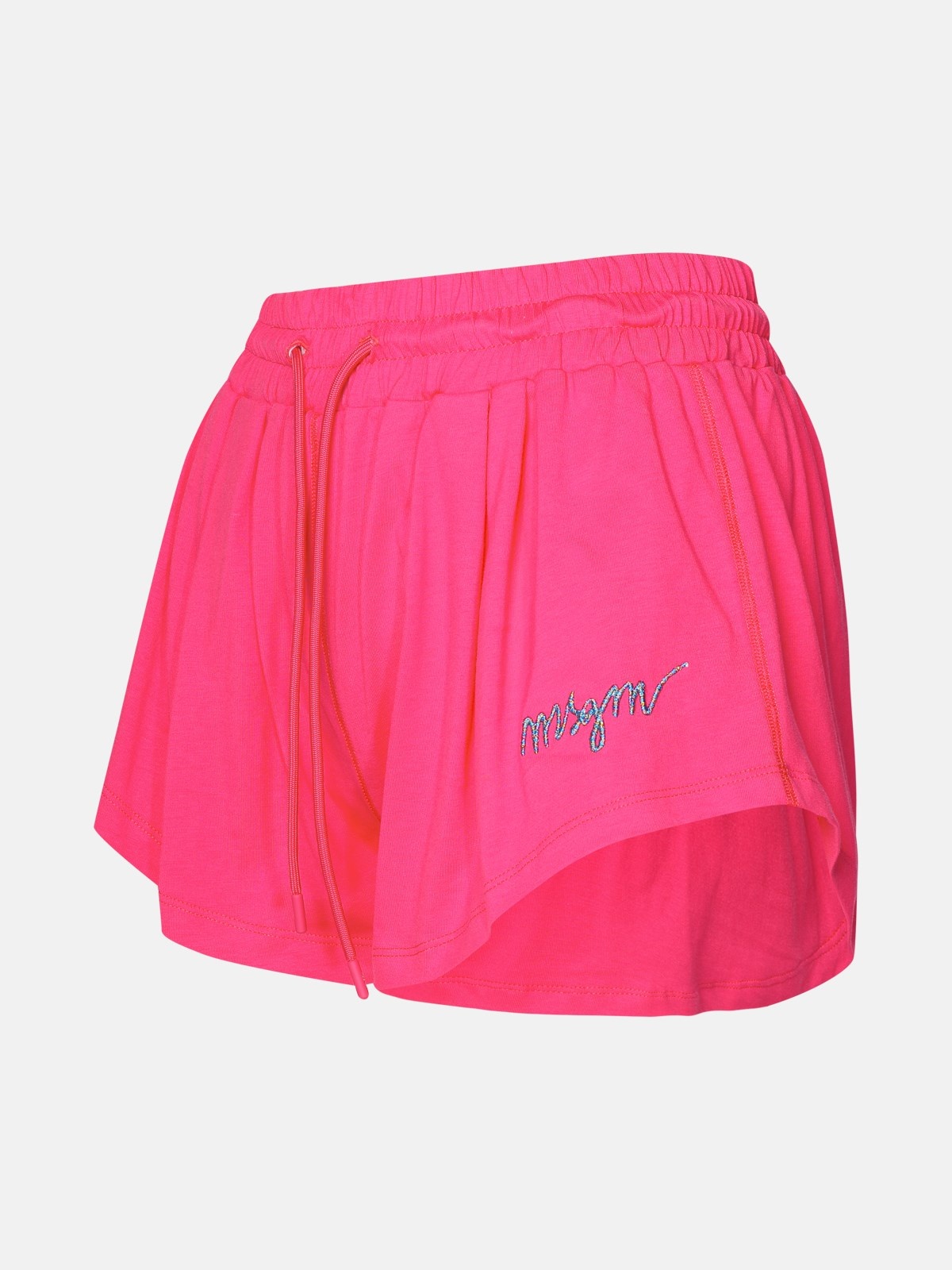 FUCHSIA COTTON SHORTS - 2