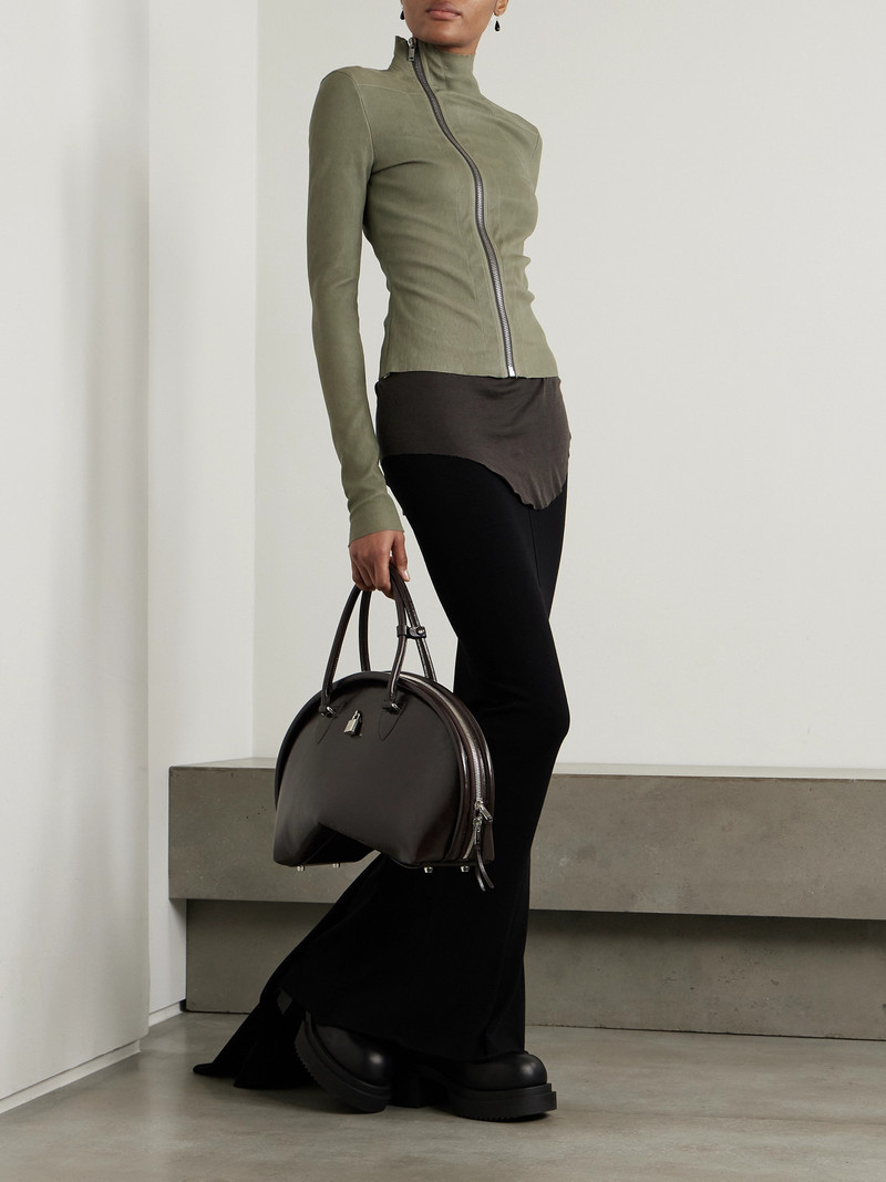 Rick Owens Gary Leather Biker Jacket outlook