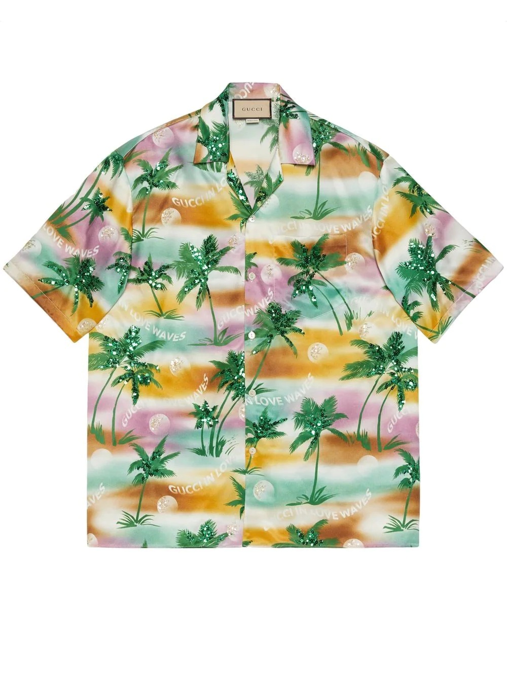 graphic-print short-sleeve shirt - 1