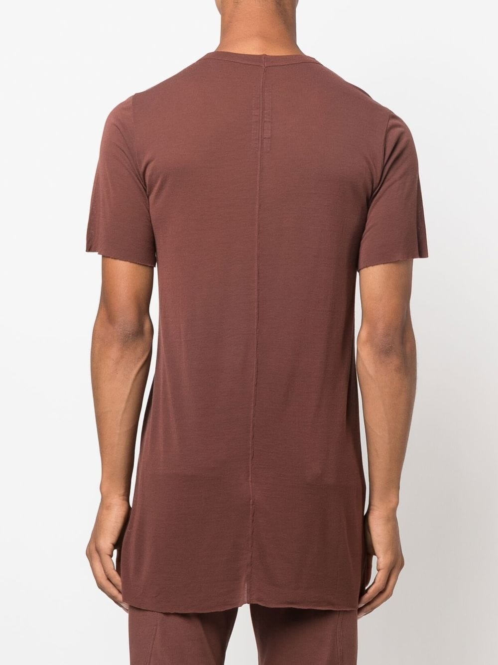 raw-hem longline T-shirt - 4