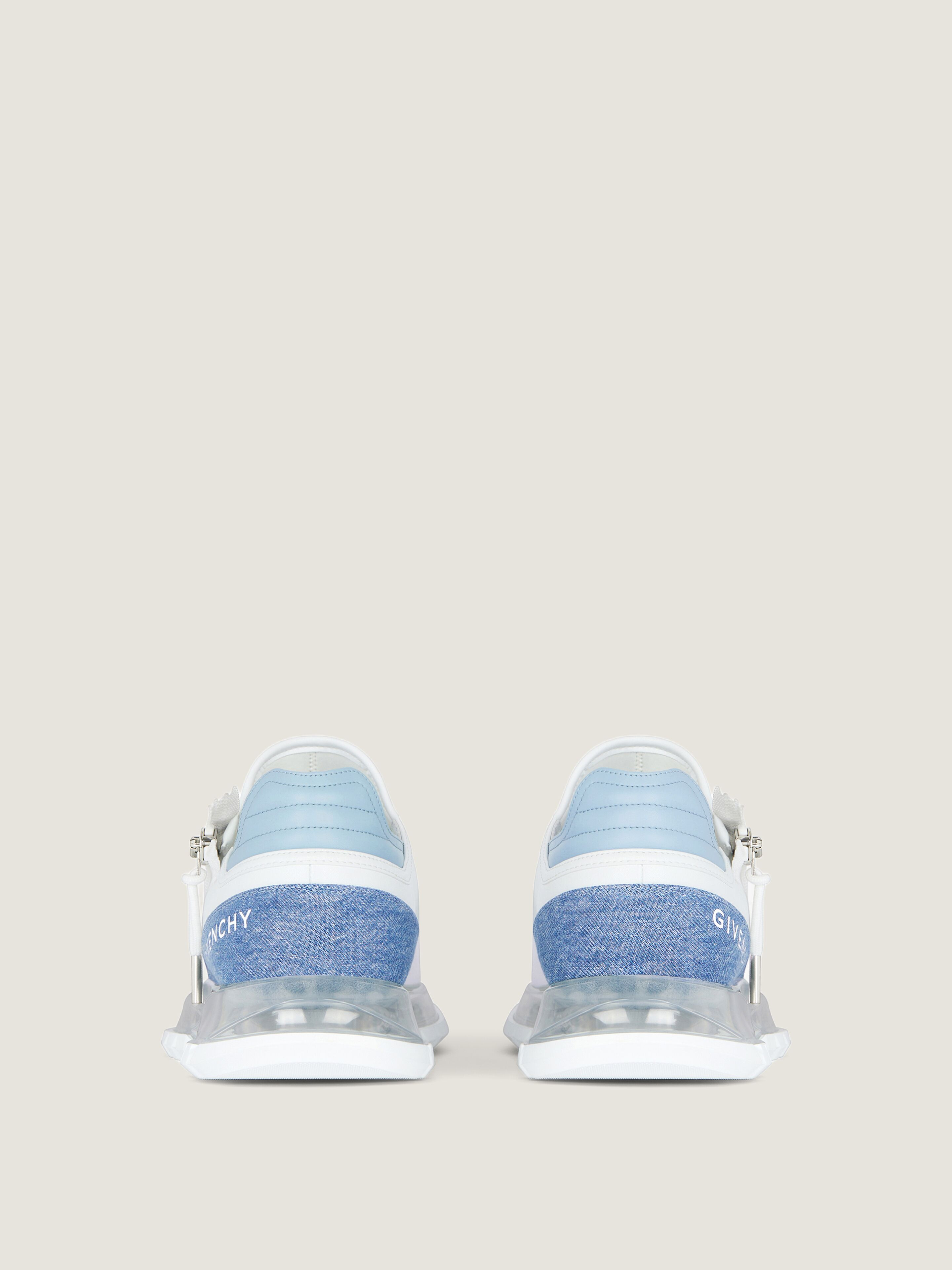 SPECTRE RUNNER SNEAKERS IN SYNTHETIC LEATHER AND DENIM - 7
