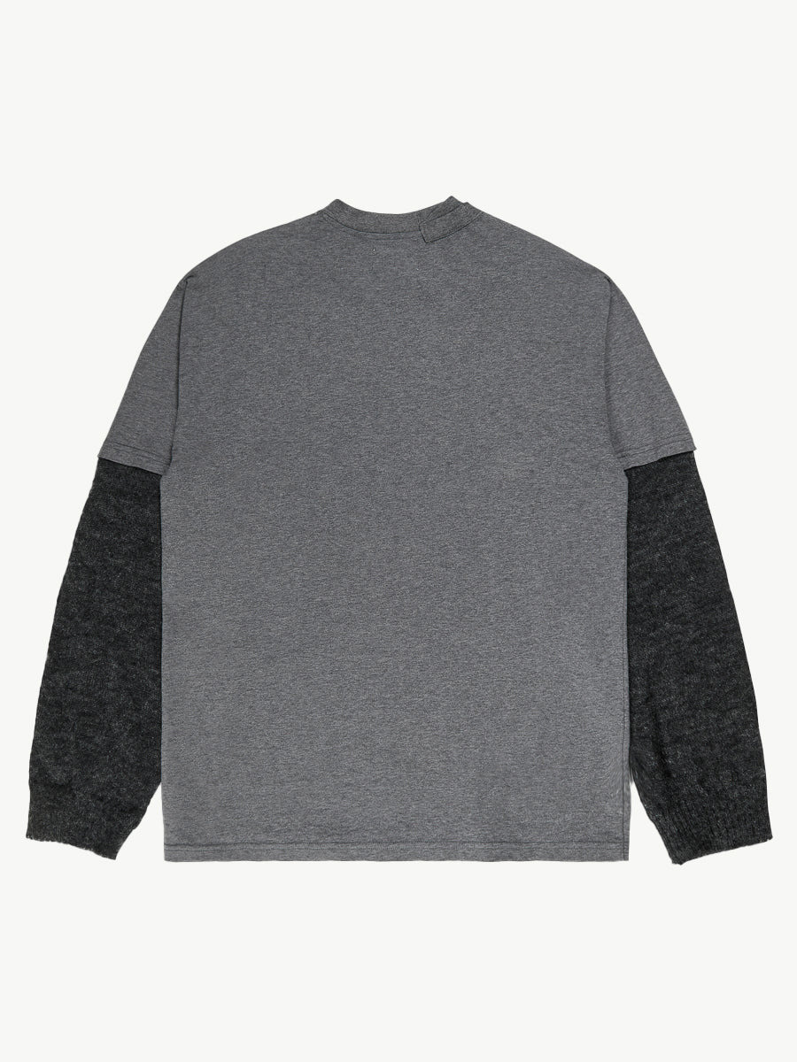Trauma Knitted Long Sleeve Dark Melange - 2