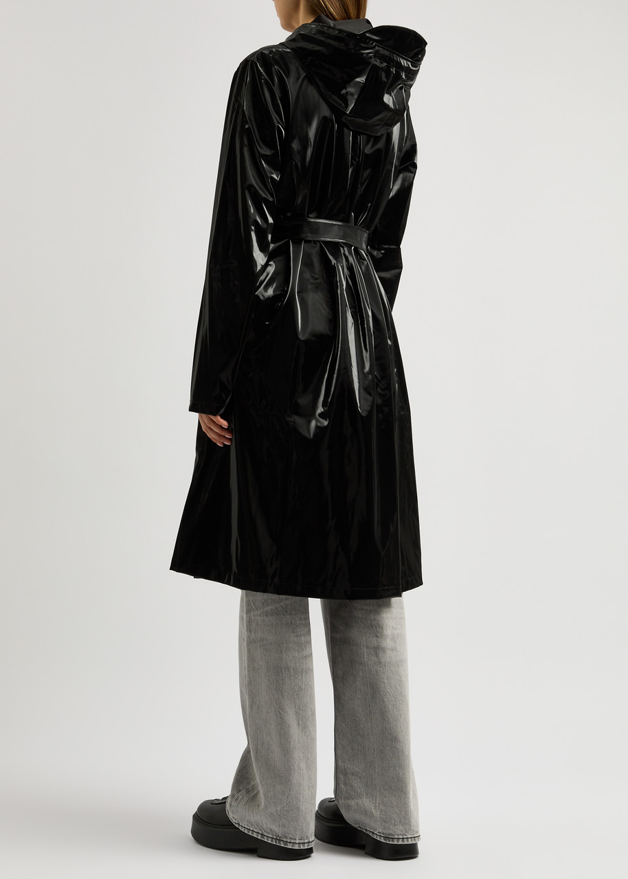 Rains Hooded Coated Shell Jacket - 3