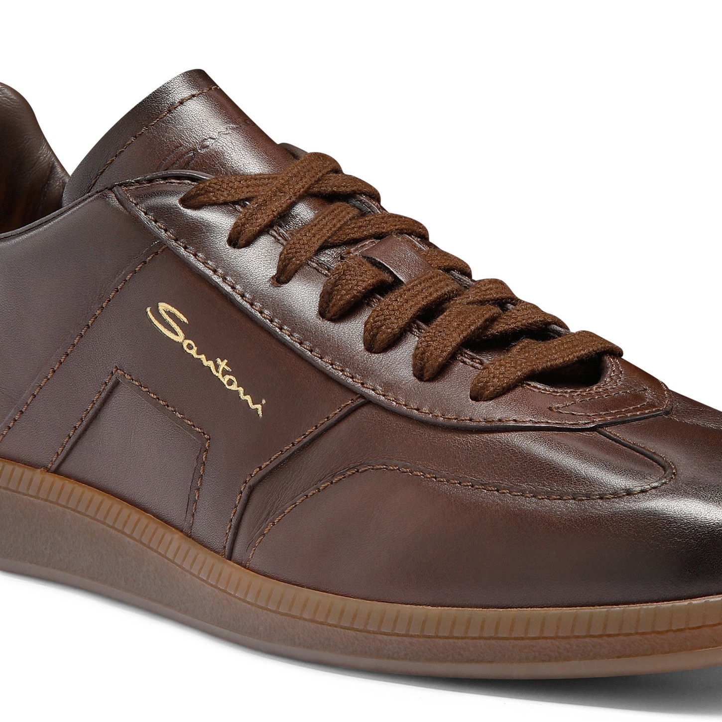 Men's dark brown leather DBS Oly sneaker - 6