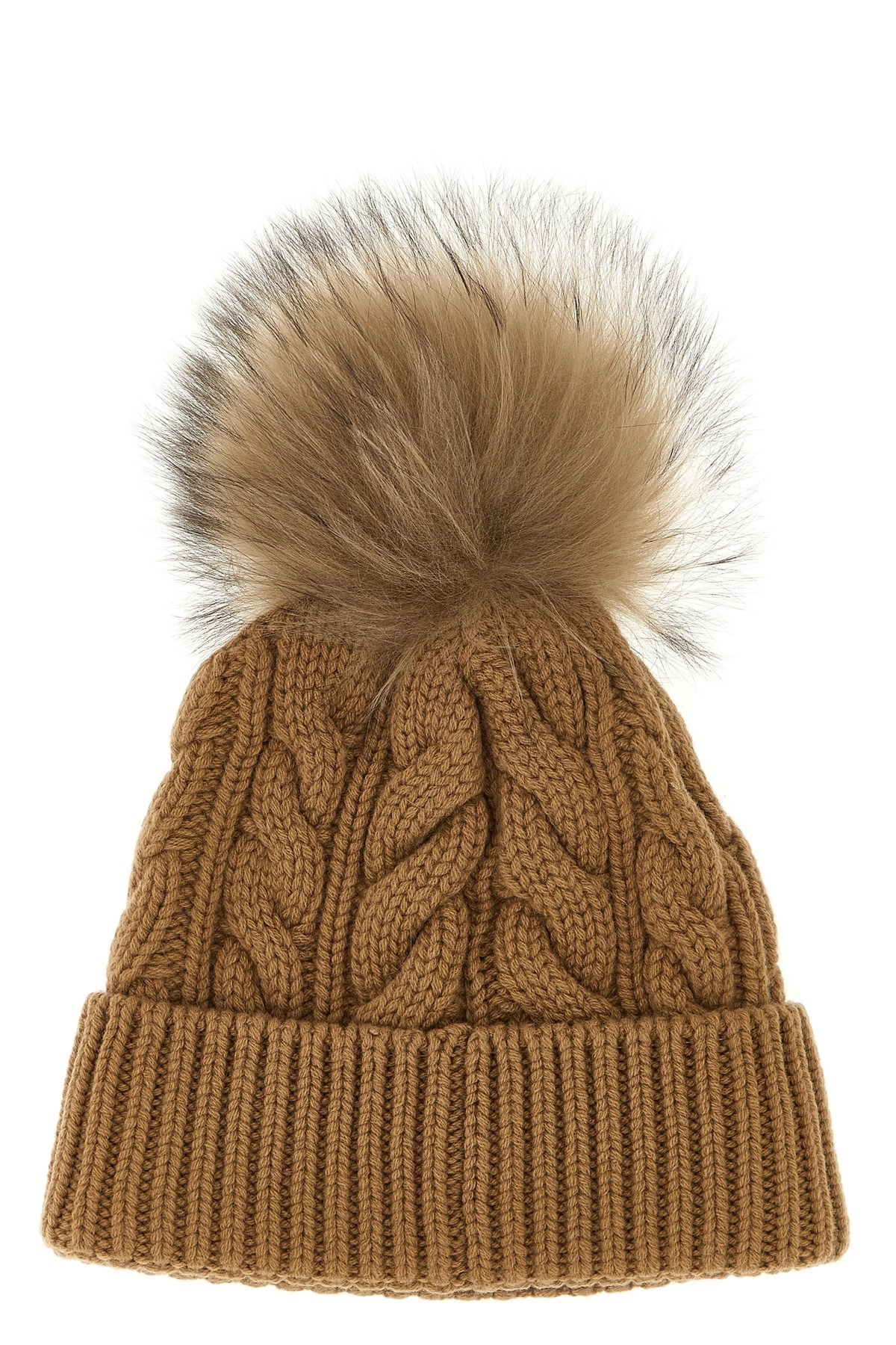 Pompon braided cap - 2