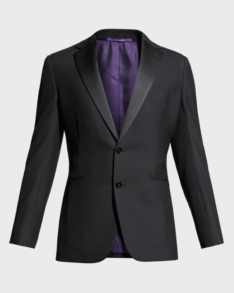 Ralph Lauren Men's Gregory Wool Barathea Notch Tuxedo outlook