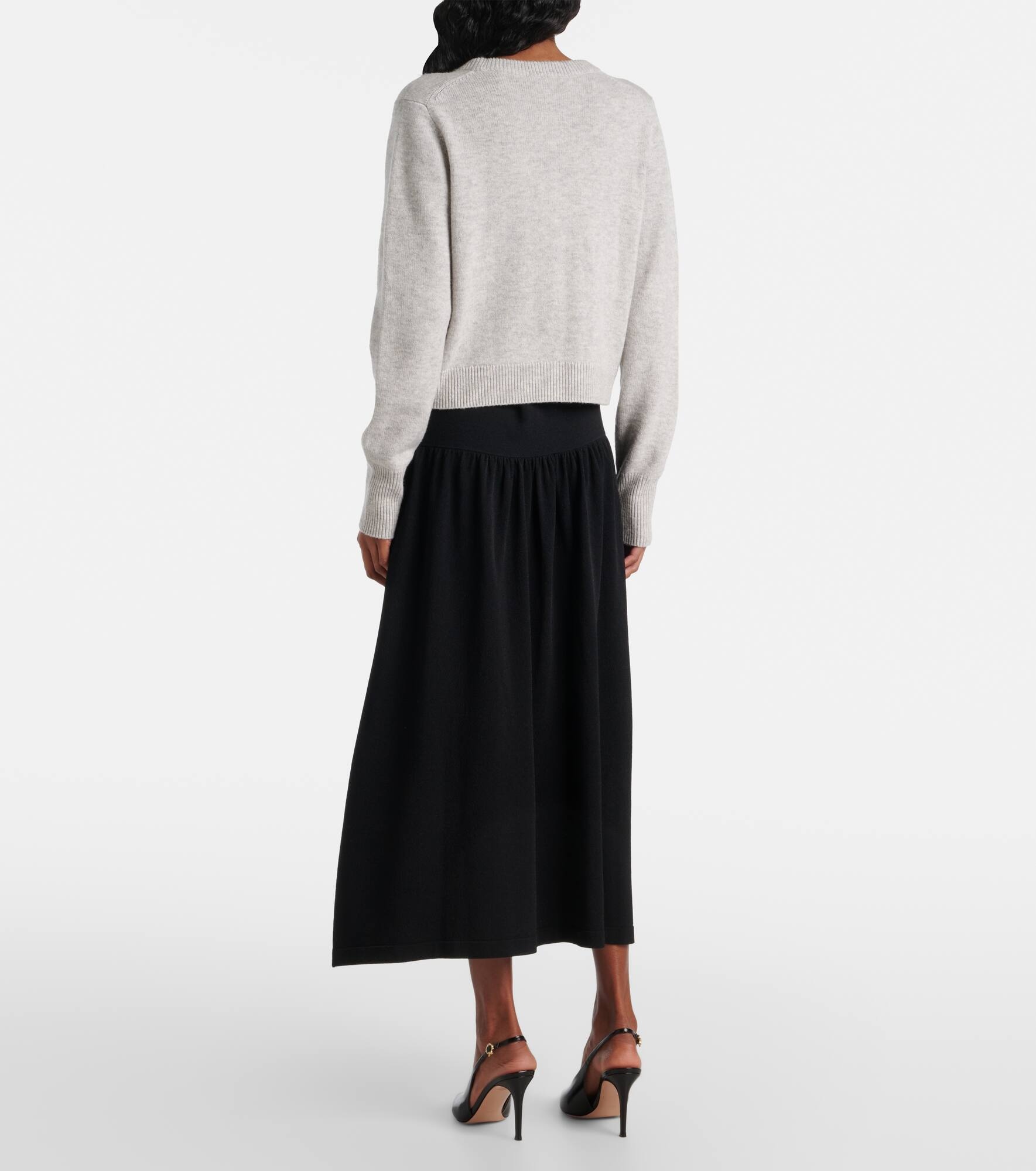 Wool and cashmere cardigan - 3