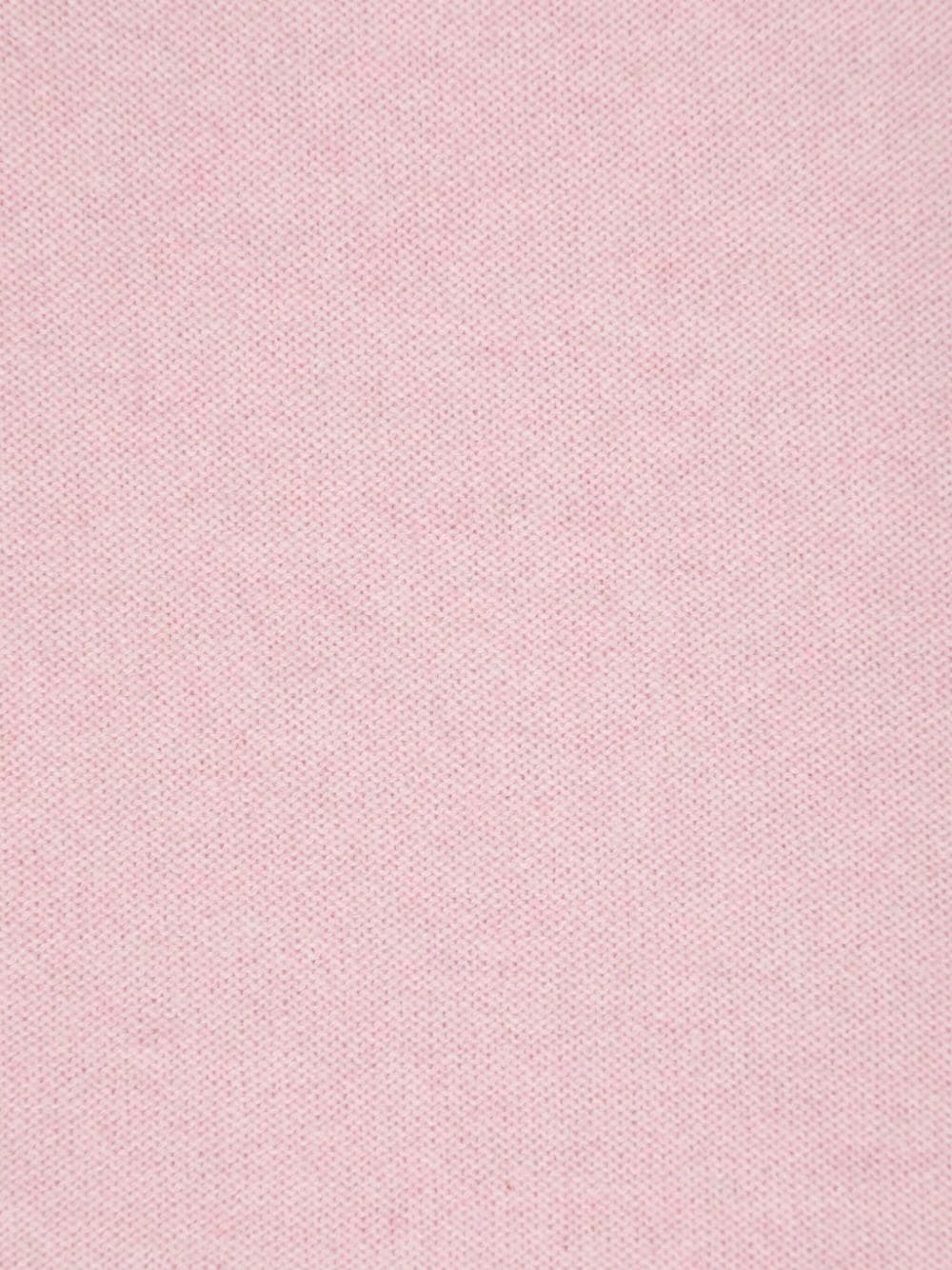 logo-patch cashmere scarf - 2
