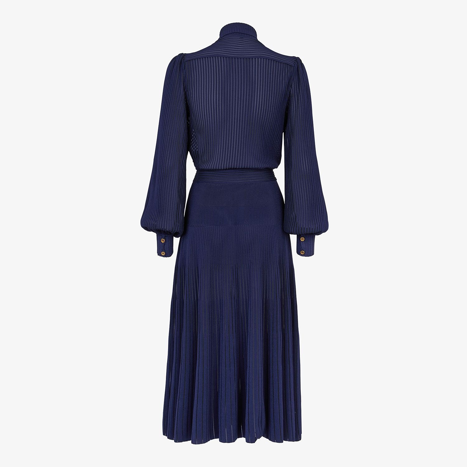 Blue viscose dress - 2