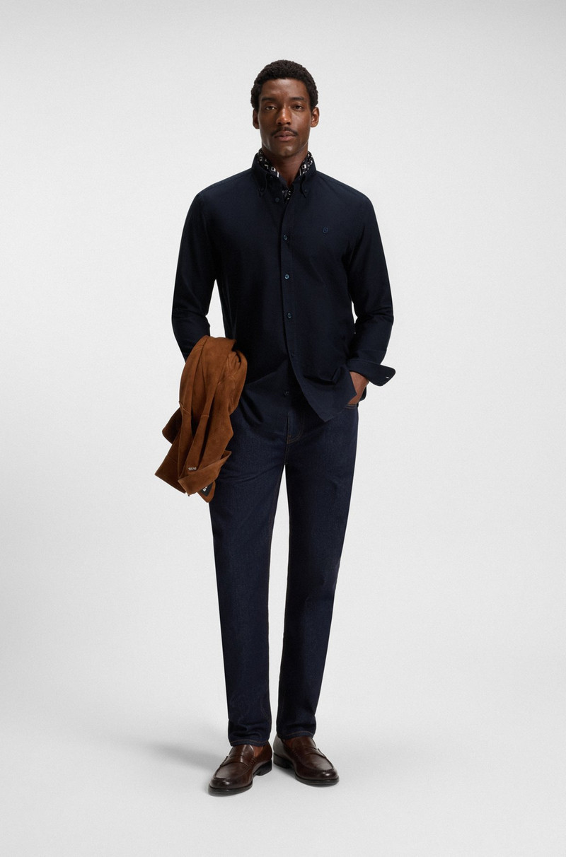BOSS SLIM-FIT SHIRT IN ITALIAN COTTON outlook