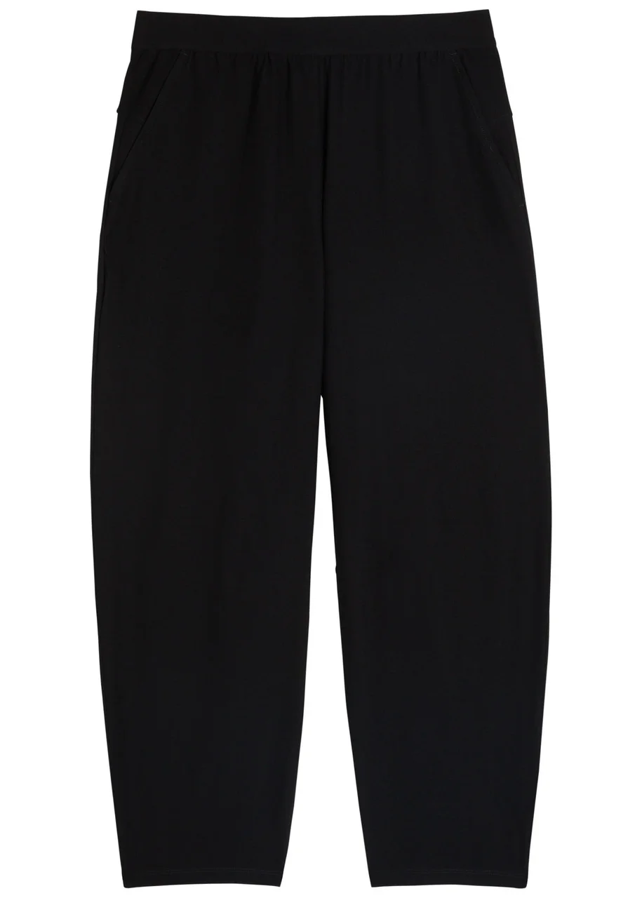Eileen Fisher Barrel-leg Crepe Trousers - 1