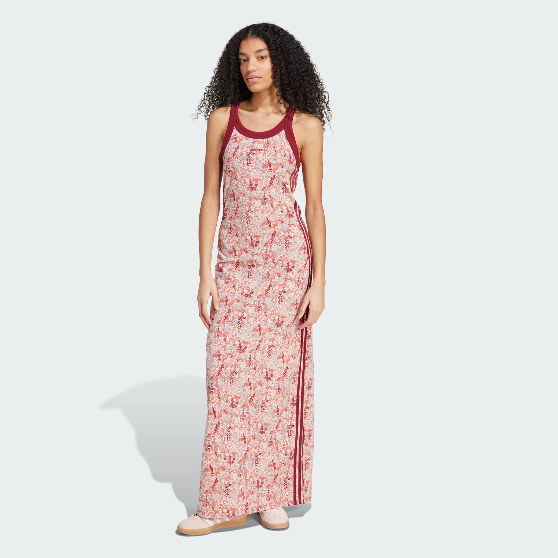 コラボ！リバティ花柄×アディダスTonal Maxi Dress☆選べる2色 adidas adidas Originals x Liberty London Tonal Maxi Dress