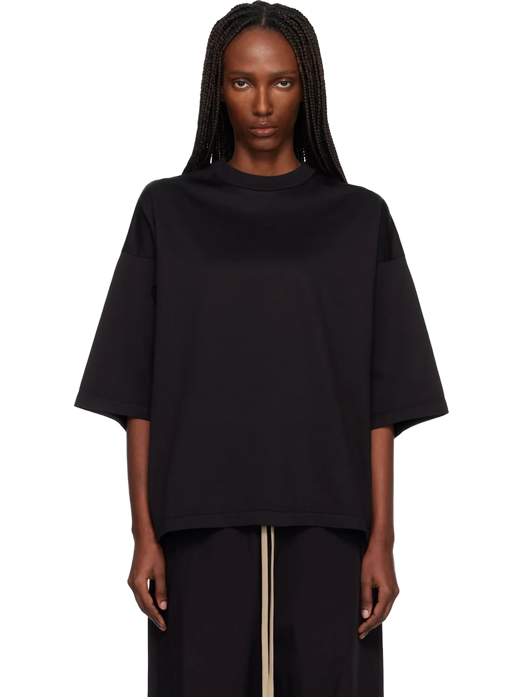 Black Relaxed S/S T-shirt - 1