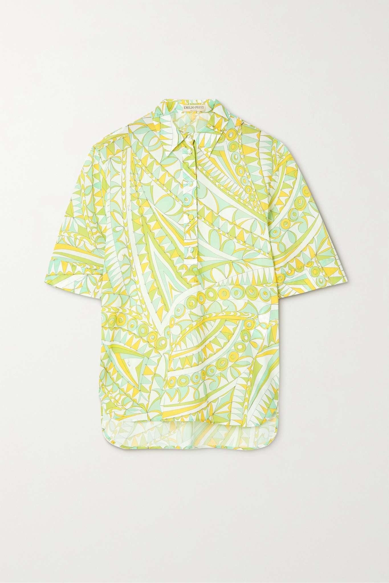 + NET SUSTAIN printed organic cotton-voile shirt - 1