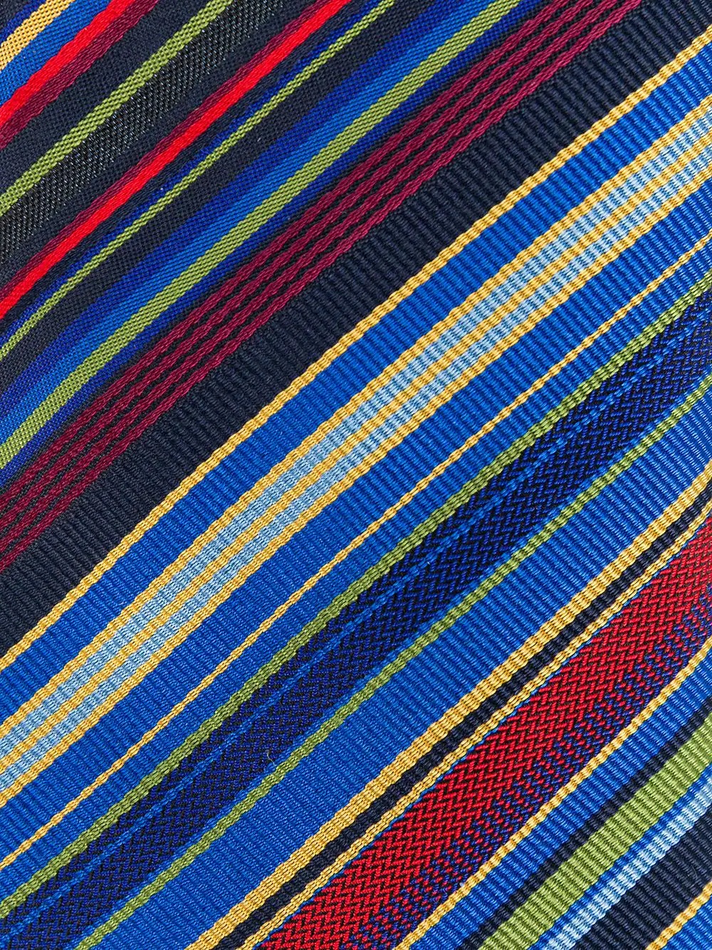 striped print silk tie - 2