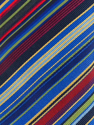 Etro striped print silk tie outlook