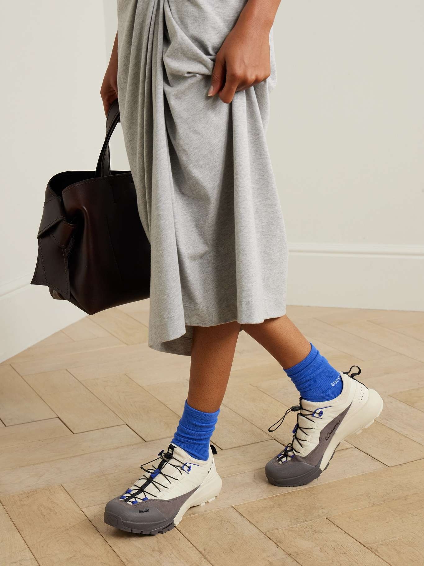 SALOMON Alpinway Advanced suede and rubber-trimmed ripstop