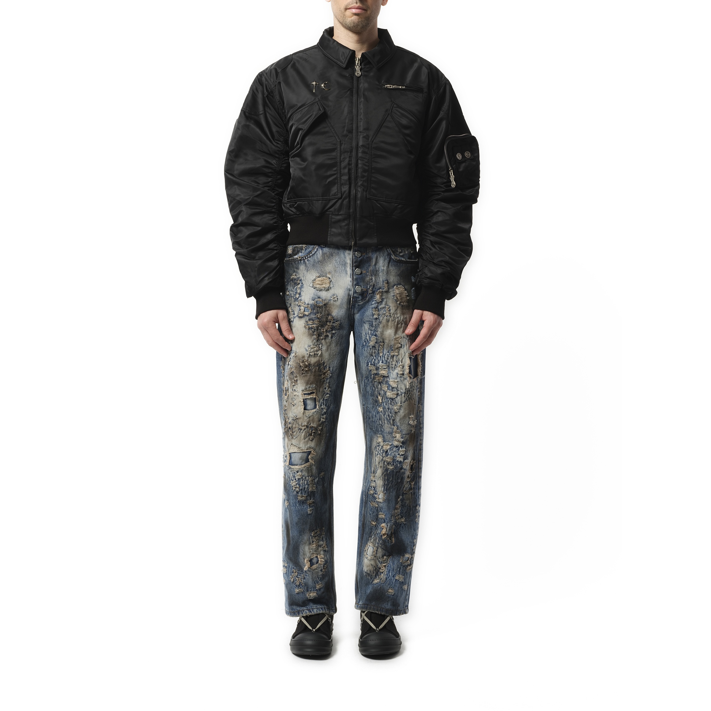 a wingless bird Jacket in Black - 4