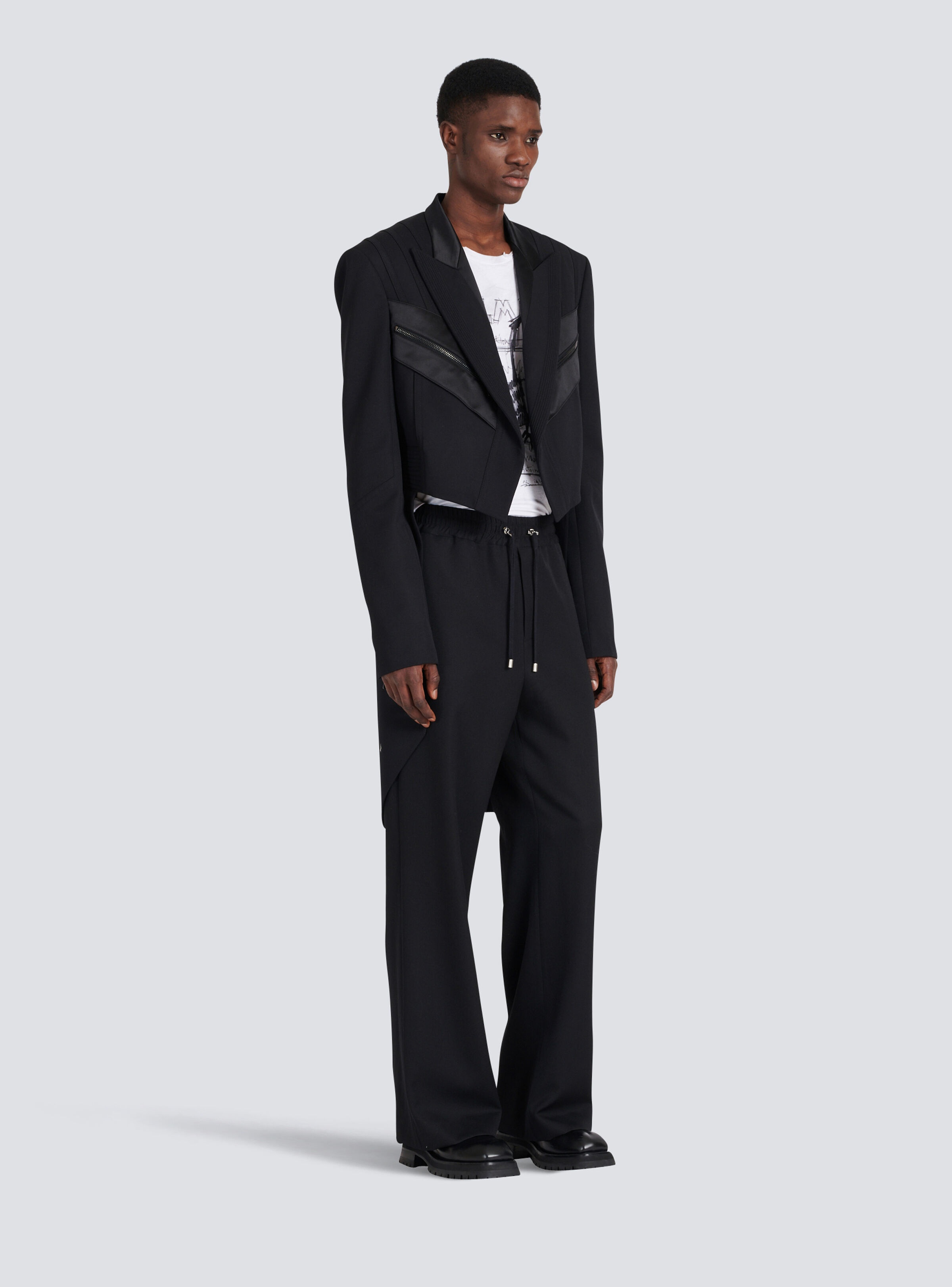Blazer with satin tailcoat - 5