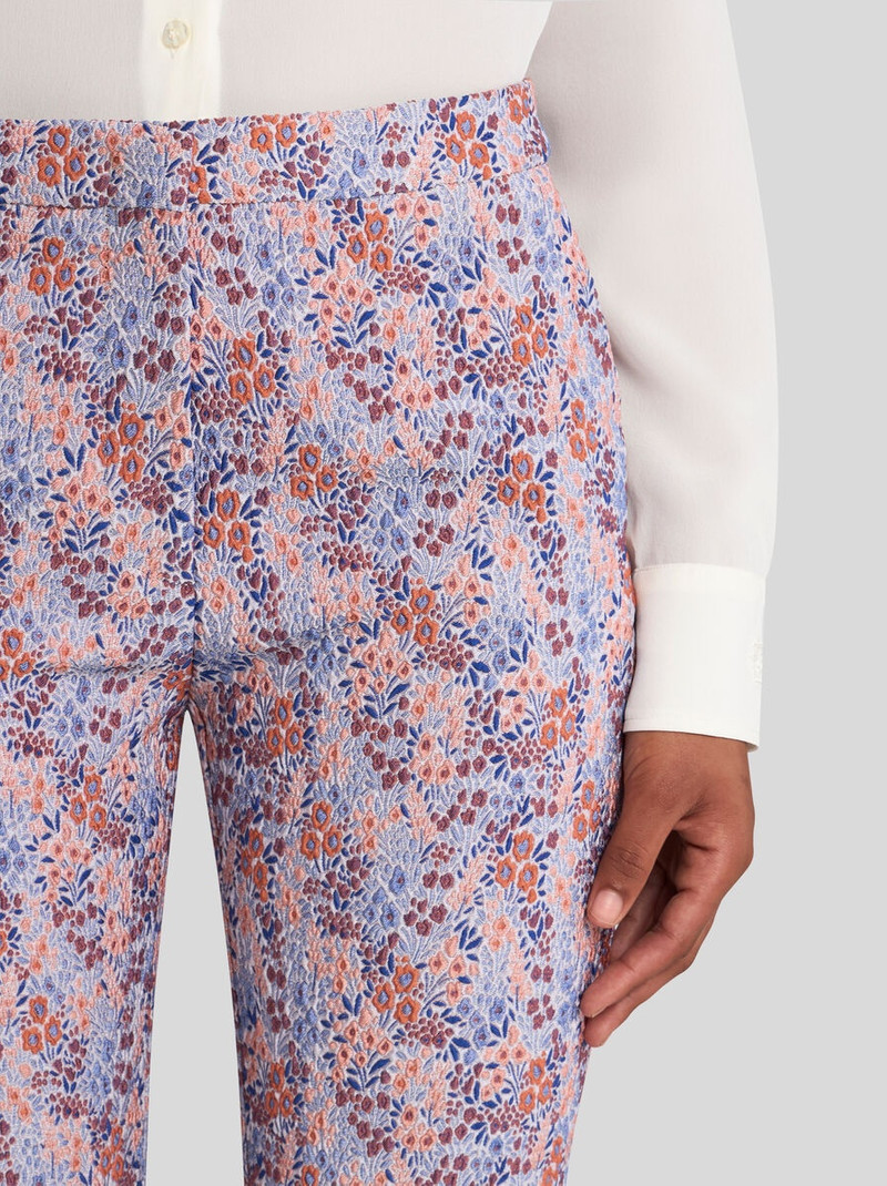 Etro FLORAL STRETCH TROUSERS outlook
