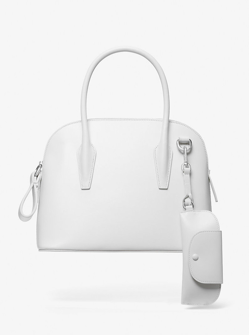 Kaitlin Medium Leather Dome Satchel 1