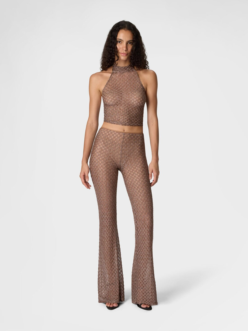 Missoni Scarf top in lamé viscose with spiderweb motif outlook