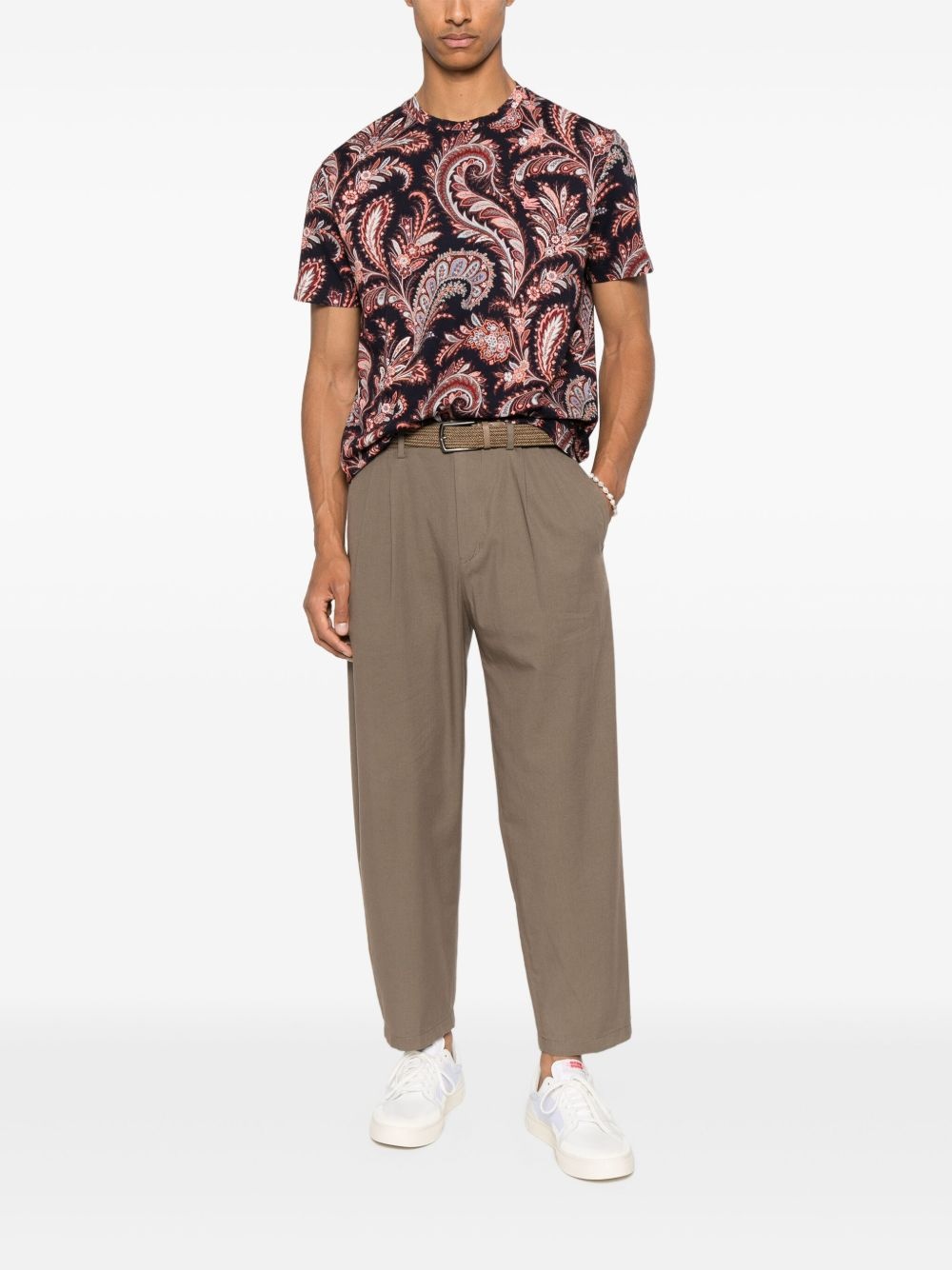 paisley-print cotton T-shirt - 2