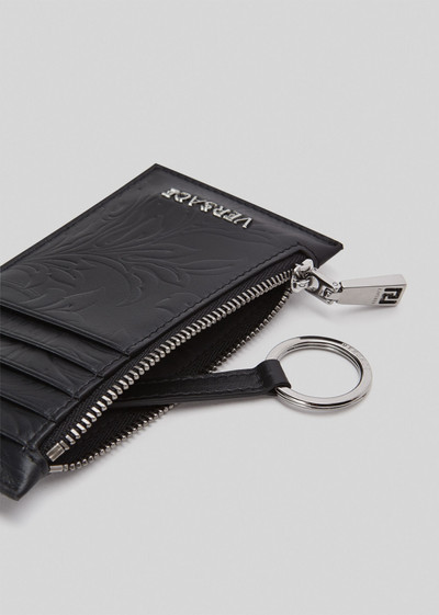 VERSACE Embossed Barocco Card Holder outlook