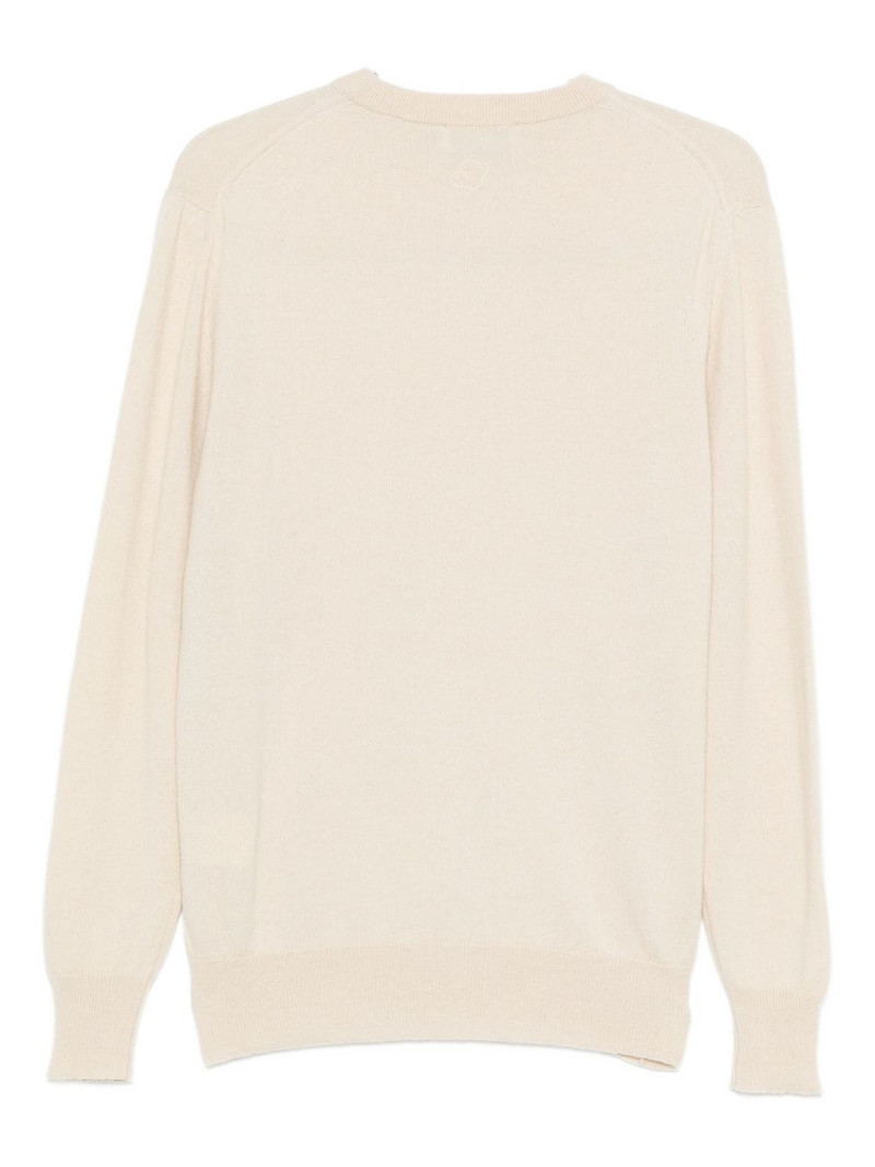 LARDINI crew-neck knitted sweater outlook