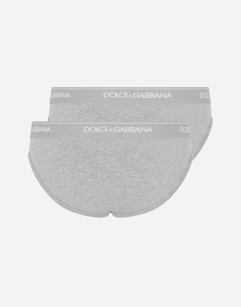 Dolce & Gabbana Stretch cotton mid-rise briefs two pack outlook