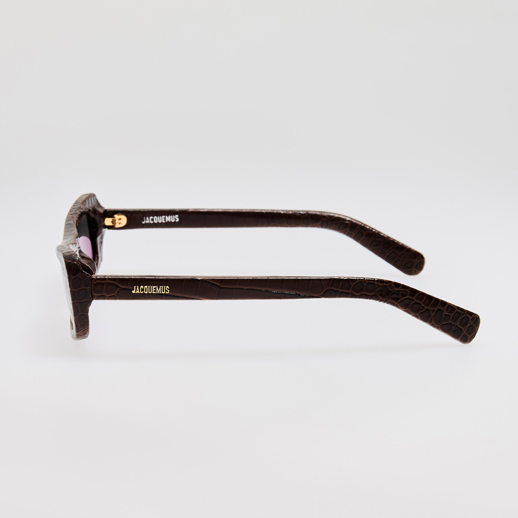 Capri Sunglasses in Brown Crocodile - 4