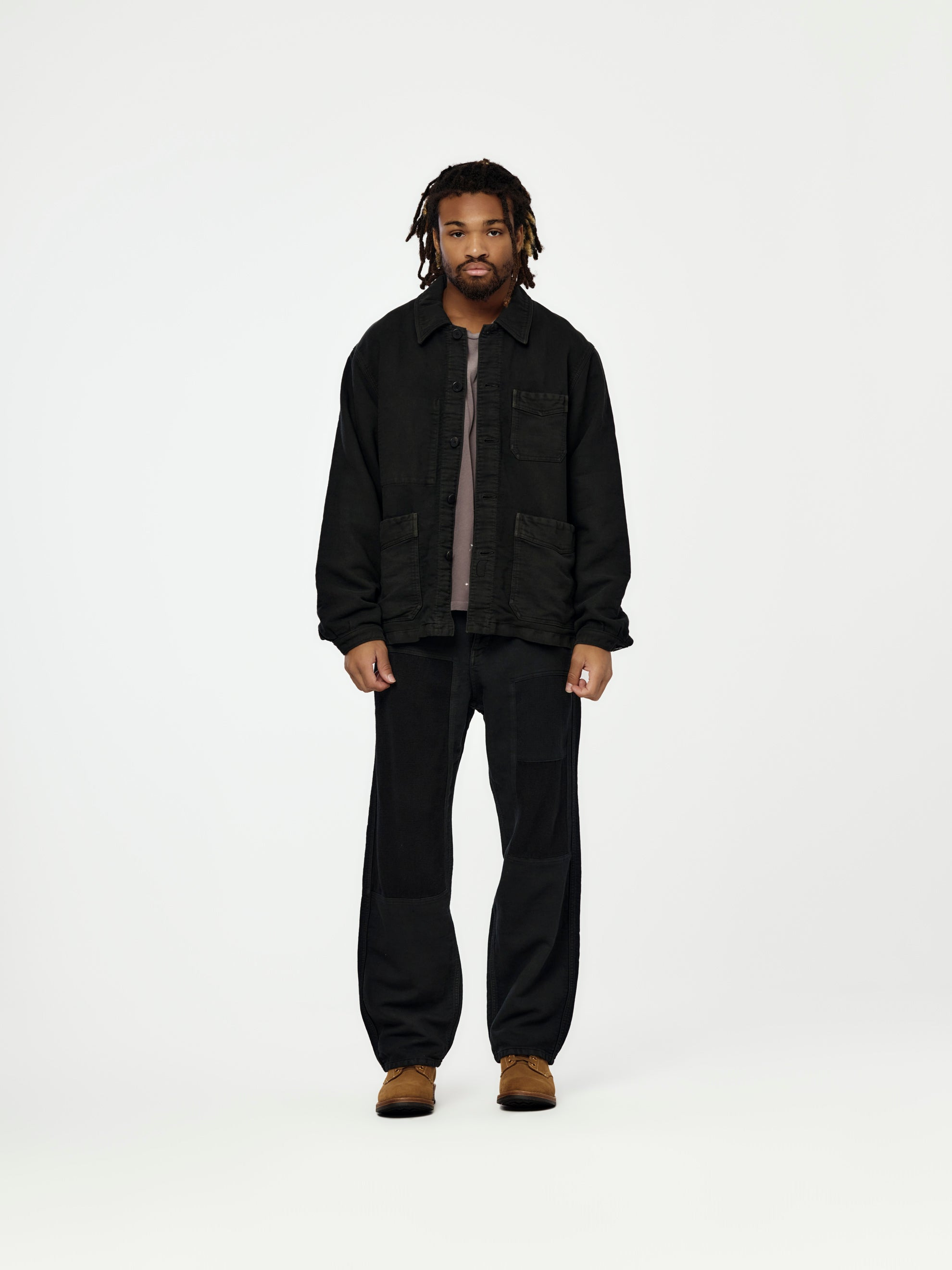PASTORAL PANTS MOLESKIN (DMGD BLACK) - 4