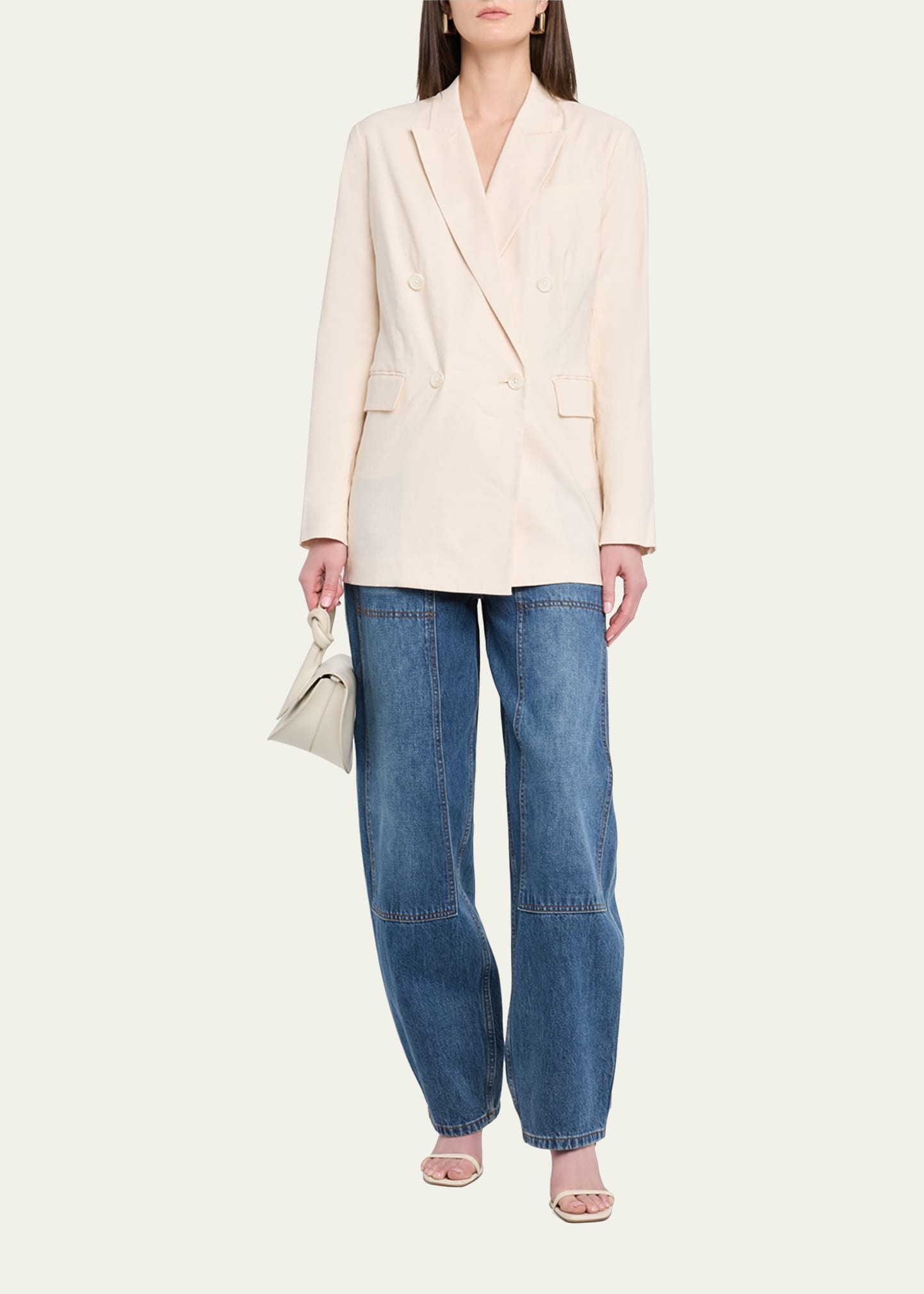 Emile Double-Breasted Linen Blazer - 2