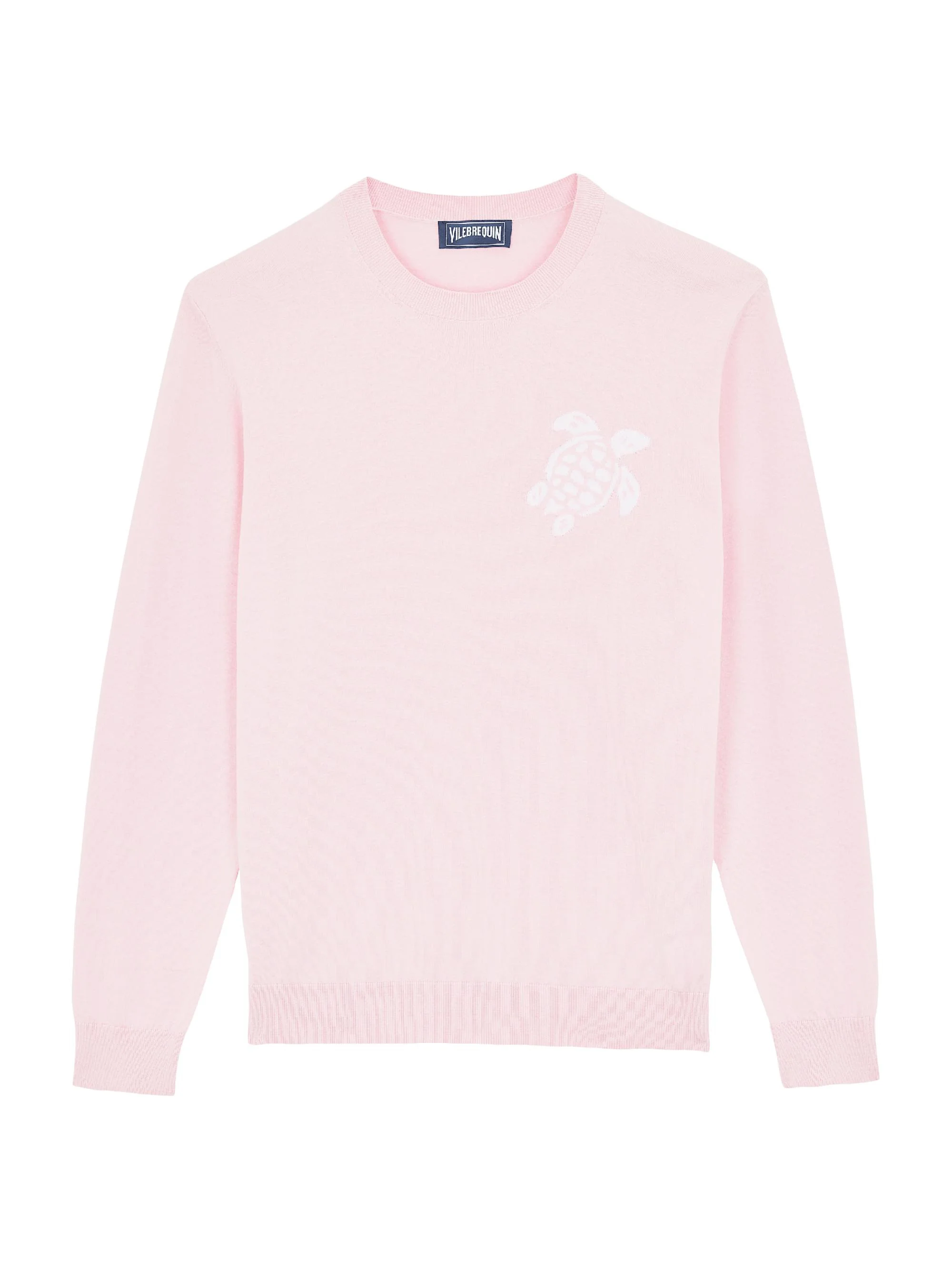 Men's Turtle Cotton Crewneck Sweater - Pivoine - 1