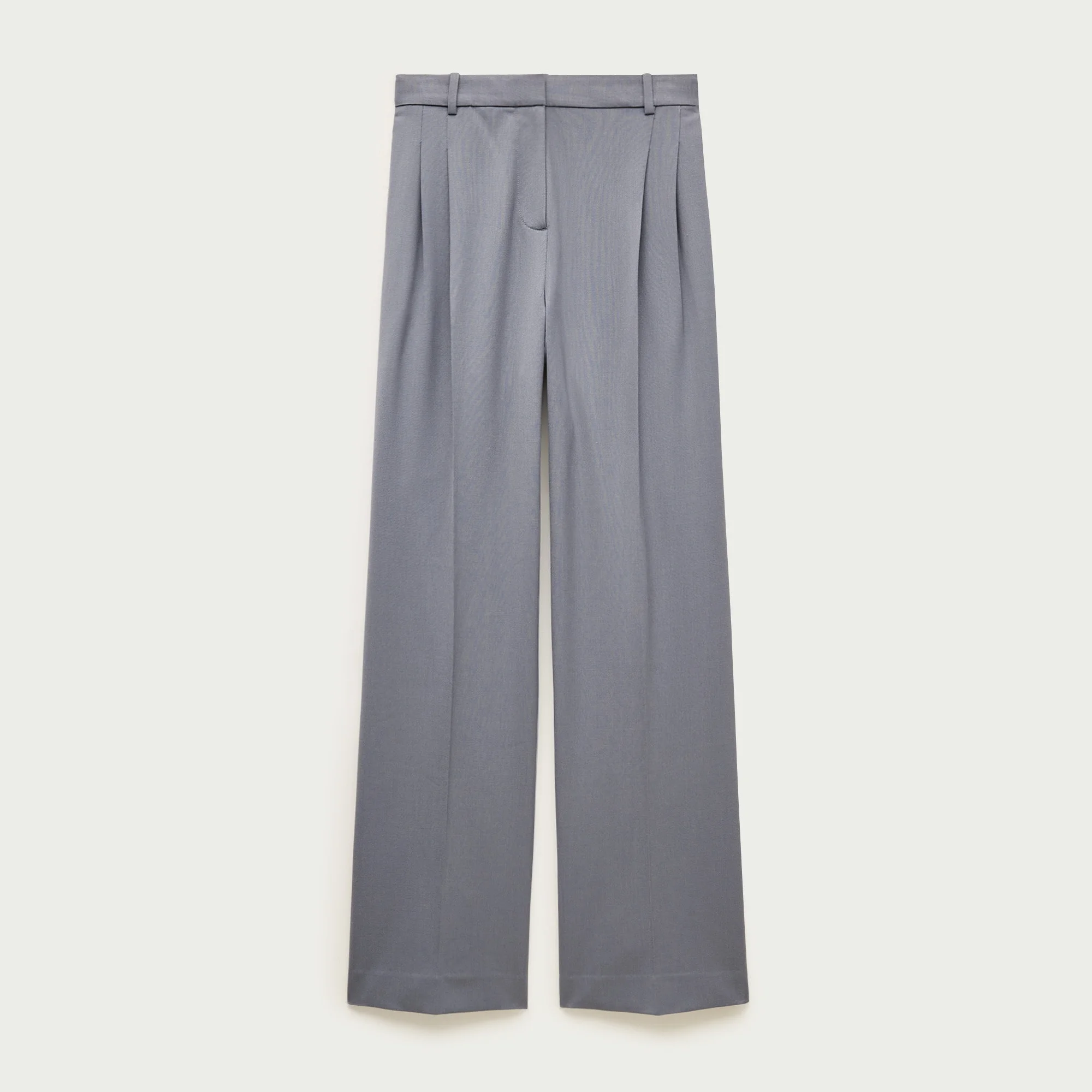 Arched trouser in wool blend - 1