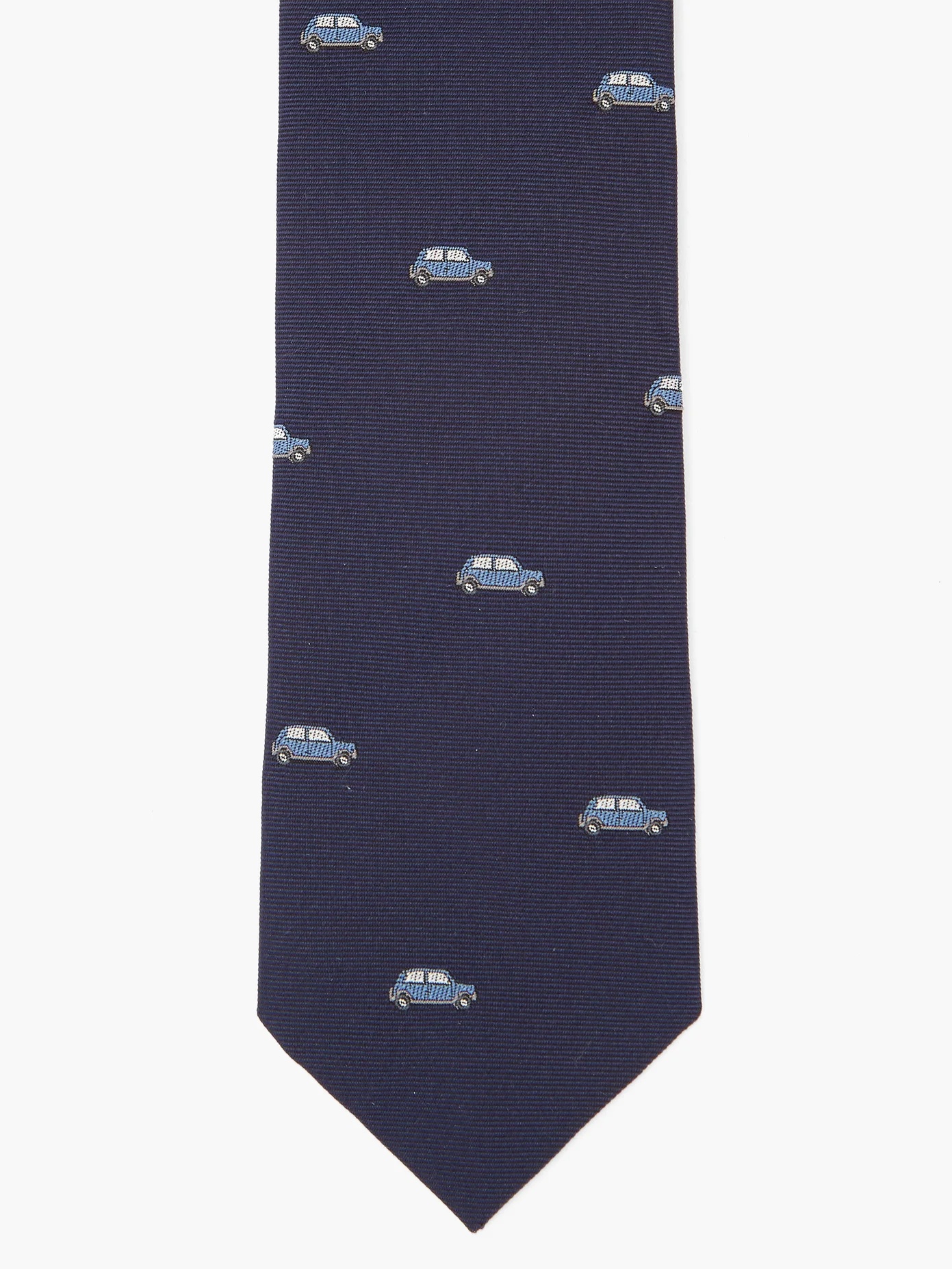 Car-jacquard silk tie - 4