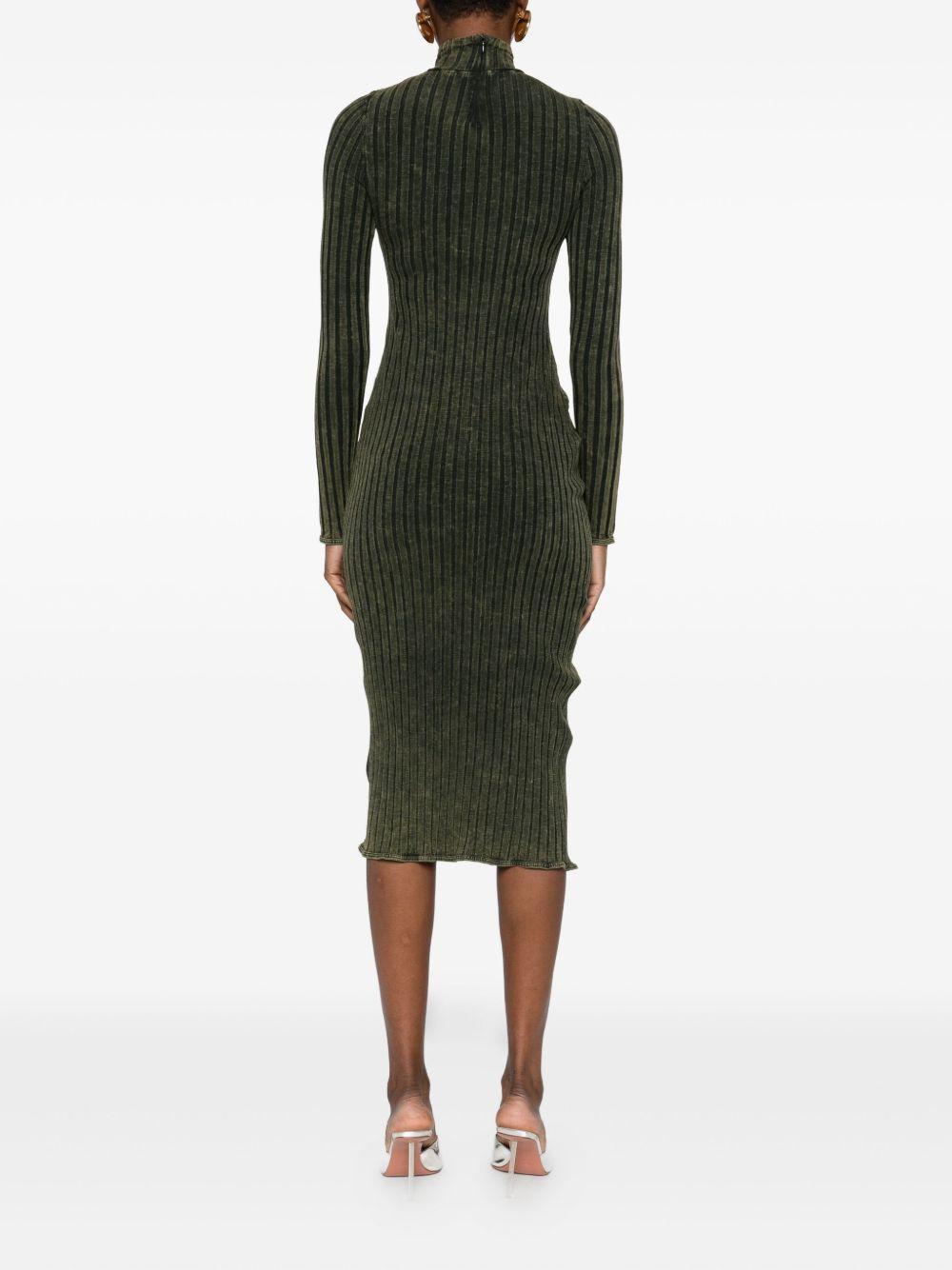 D-Wavya ribbed midi dress - 4