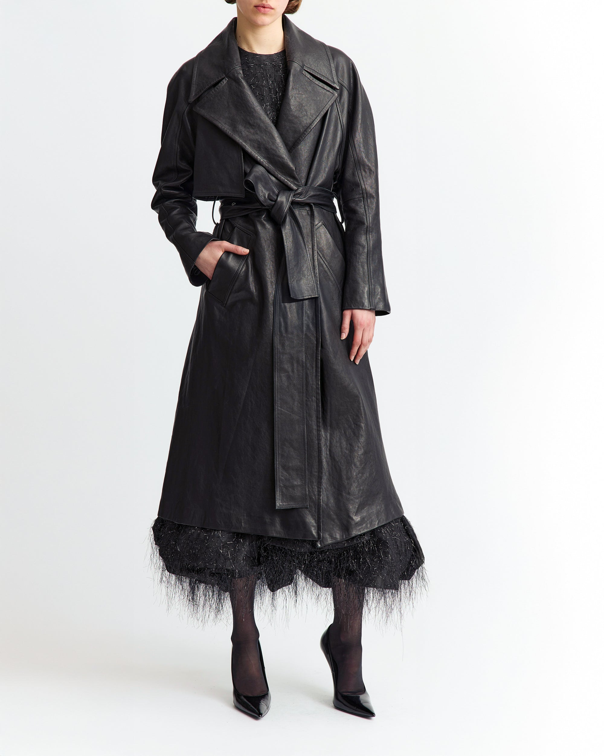 PALMI COAT IN LEATHER - 2
