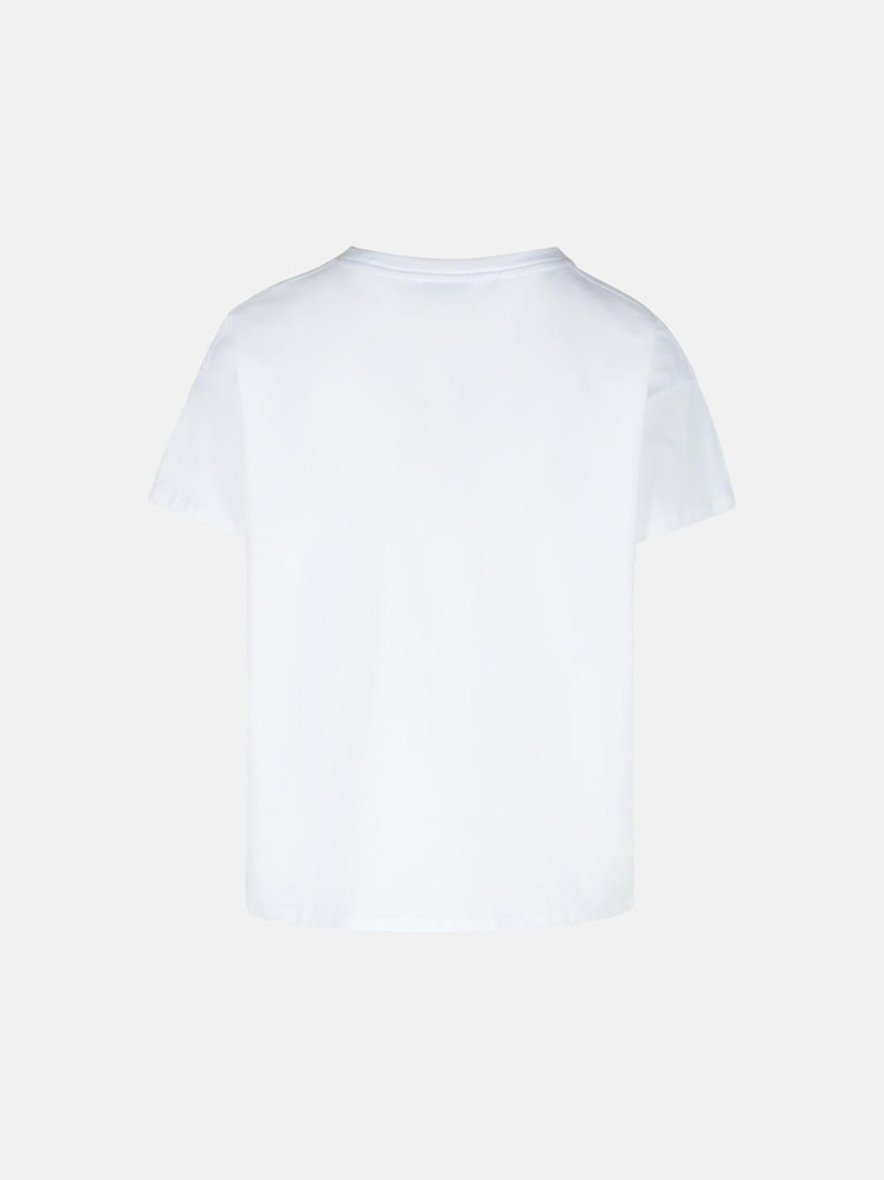 Loulou de Saison 'BASILUZZO' WHITE COTTON T-SHIRT outlook