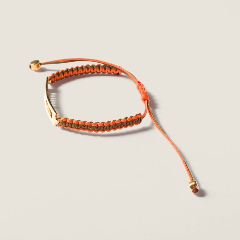 Miu Miu Cotton and metal bracelet outlook
