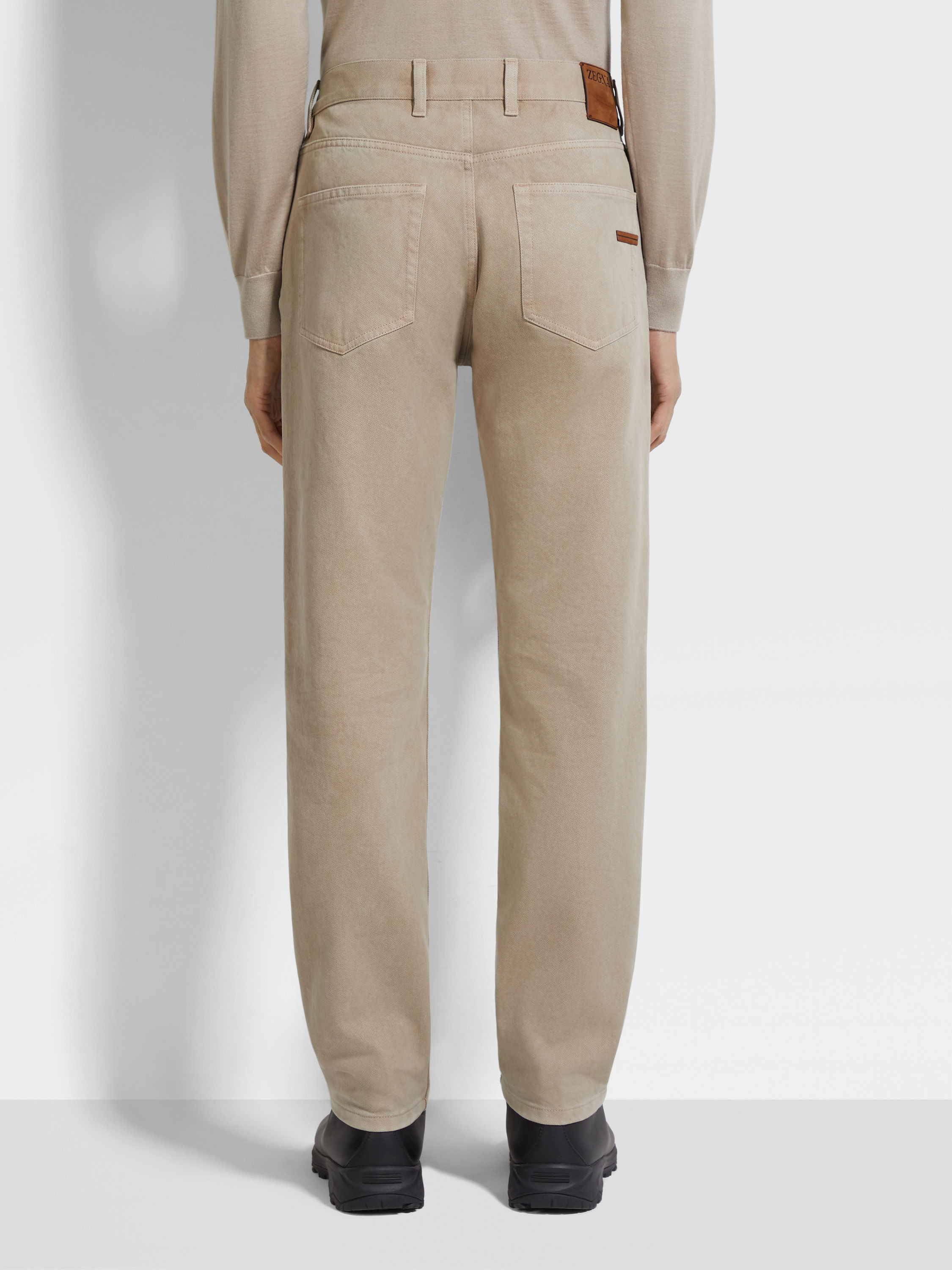 LIGHT TAUPE DÉLAVÉ ROCCIA PANTS - 6