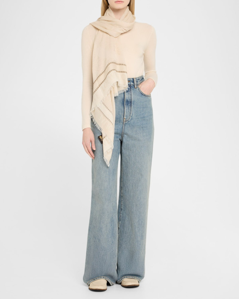 Loewe x Paula's Ibiza Anagram Cotton Pareo Scarf outlook