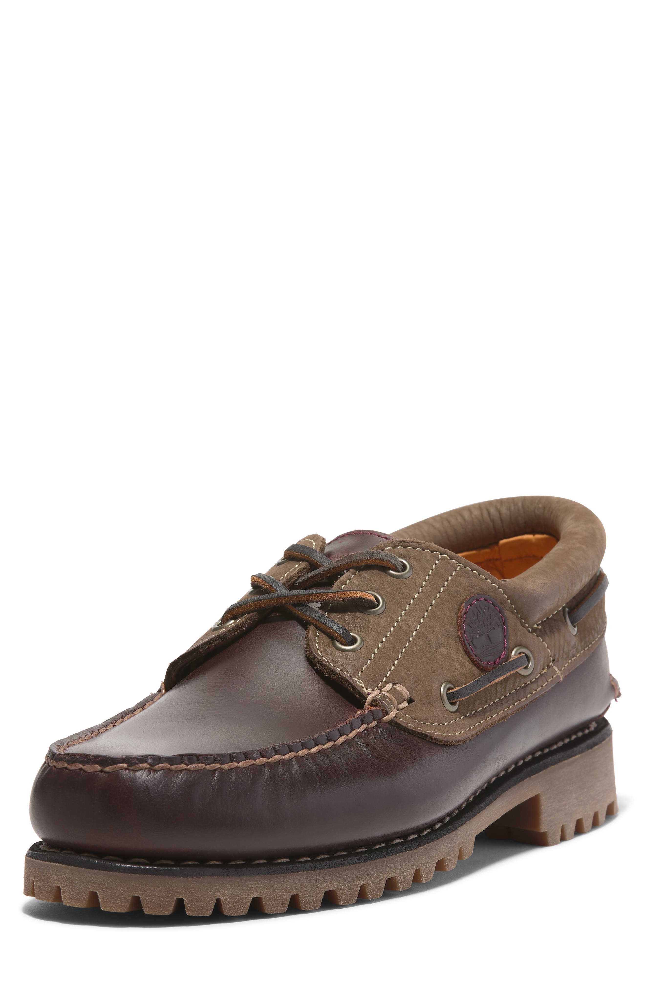 Timberland Authentic Boat Shoe in Burgundy Full Grain at Nordstrom - 9