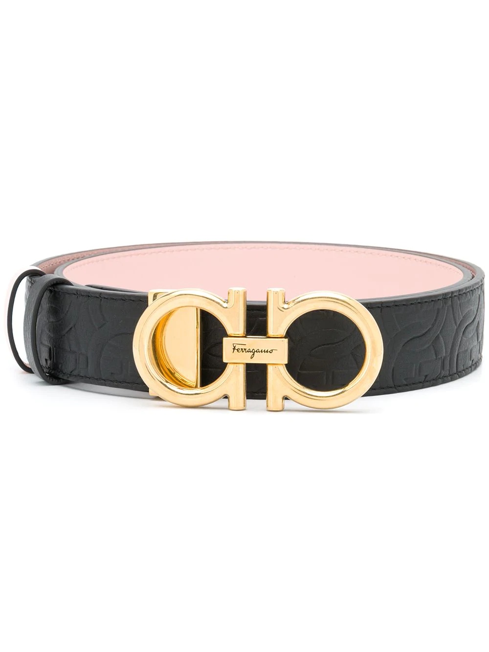 Gancini buckle leather belt  - 1