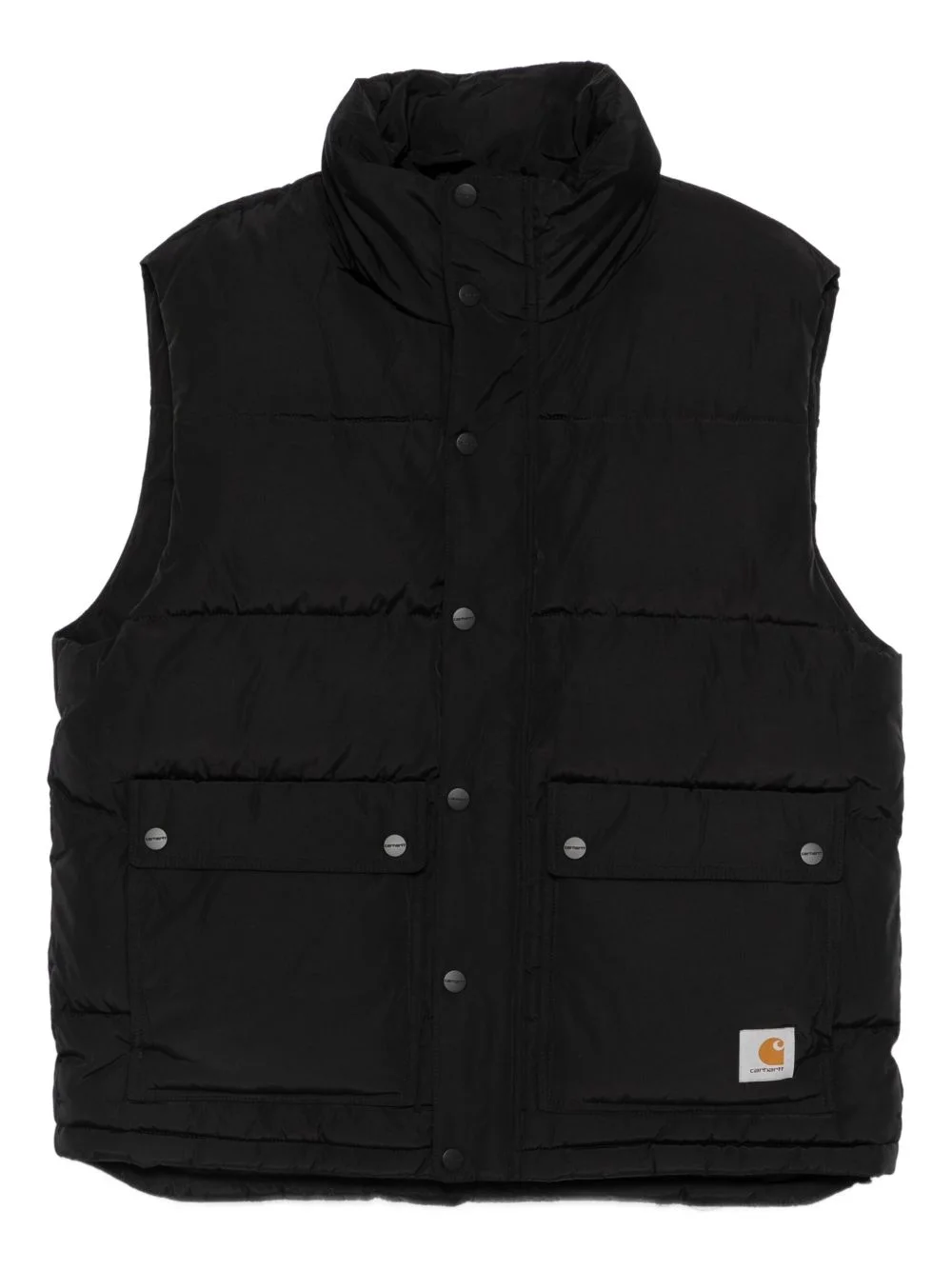 press-stud padded gilet - 1